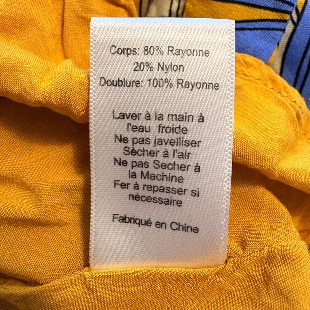 BACIO mini dress, yellow floral medium - Picture 8 of 8